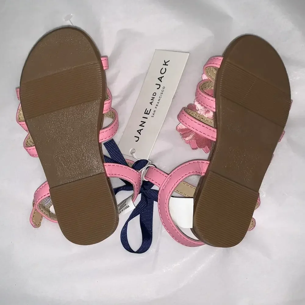 Janie and Jack Flower Sandal, 7 - NWT